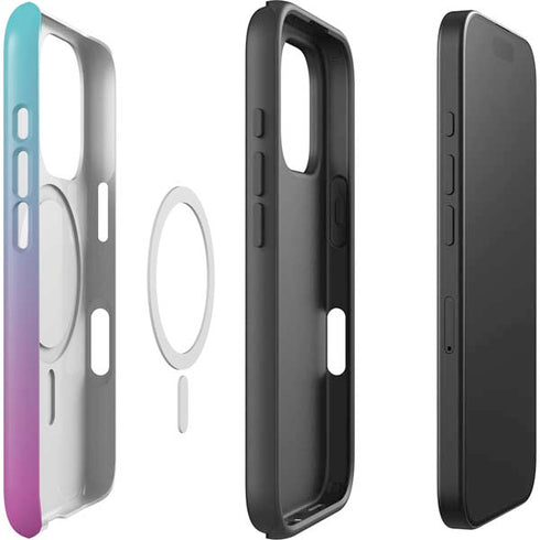 Purple and Blue Ombre iPhone 16 Pro Magsafe Impact Case