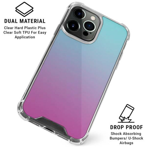 Purple and Blue Ombre iPhone 16 Pro Max Clear Case