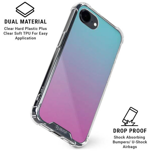 Purple and Blue Ombre iPhone 16e Clear Case
