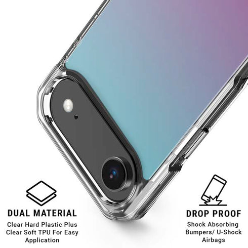 Purple and Blue Ombre iPhone 17 Air Clear Case