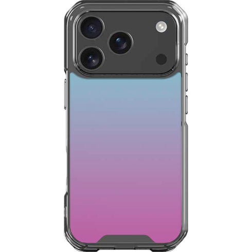 Purple and Blue Ombre iPhone 17 Pro Clear Case