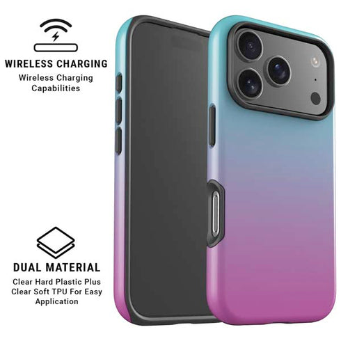 Purple and Blue Ombre iPhone 17 Pro Magsafe Impact Case