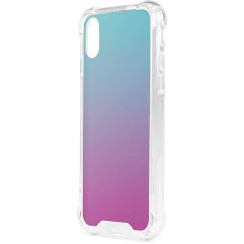 Purple and Blue Ombre iPhone XS Clear Case