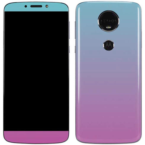 Purple and Blue Ombre Moto E5 Plus Skin