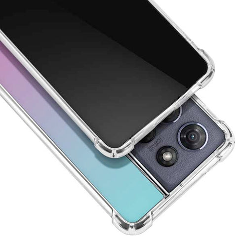 Purple and Blue Ombre Moto G 5G (2025) Clear Case