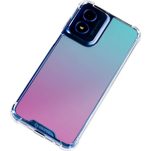 Purple and Blue Ombre Moto G 5G (2024) Clear Case
