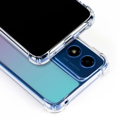 Purple and Blue Ombre Moto G 5G (2024) Clear Case