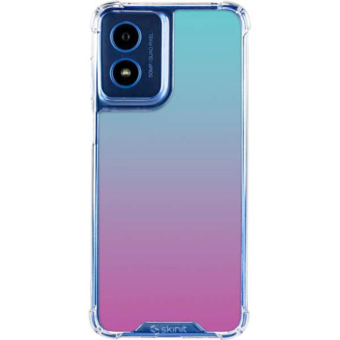 Purple and Blue Ombre Moto G Play 4G (2024) Clear Case