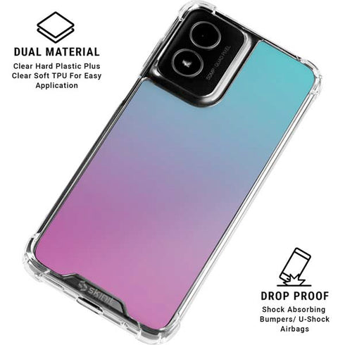 Purple and Blue Ombre Moto G Power 5G (2024) Clear Case