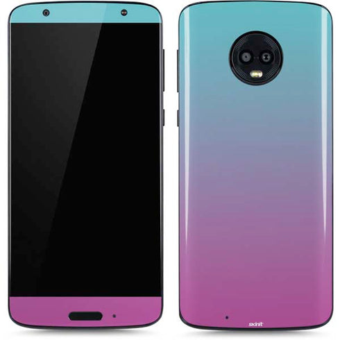 Purple and Blue Ombre Moto G6 Skin