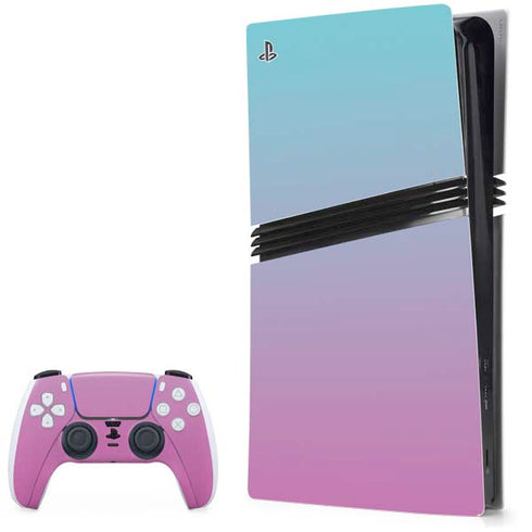 Purple and Blue Ombre PS5 Pro Bundle Skin