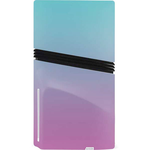 Purple and Blue Ombre PS5 Pro Disk Console Skin