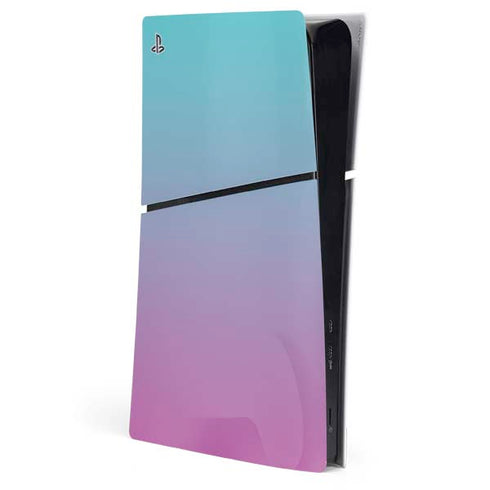 Purple and Blue Ombre PS5 Slim Digital Edition Console Skin