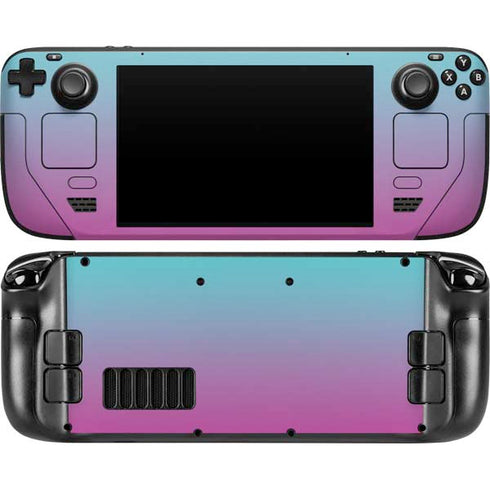 Purple and Blue Ombre Steam Deck Handheld Gaming Computer OLED Skin