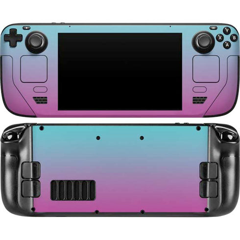 Purple and Blue Ombre Steam Deck Handheld Gaming Computer Skin