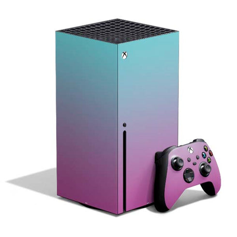 Purple and Blue Ombre Xbox Series X Bundle Skin