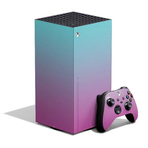 Purple and Blue Ombre XBox Series X Digital Edition Bundle Skin