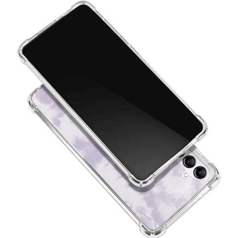 Purple and White Tie Dye Gabb Phone 4 Clear Case