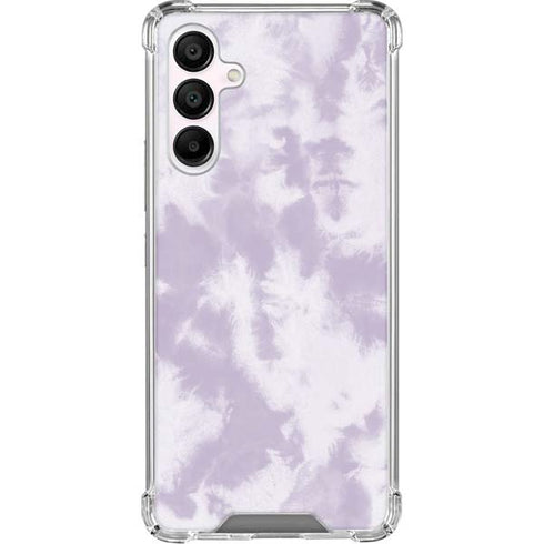 Purple and White Tie Dye Galaxy A16 5G Clear Case