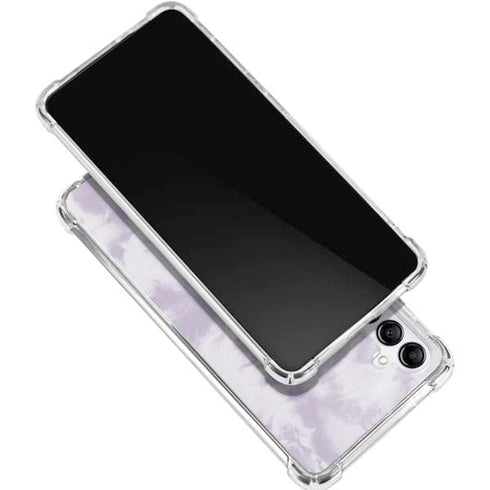 Purple and White Tie Dye Galaxy A16 5G Clear Case