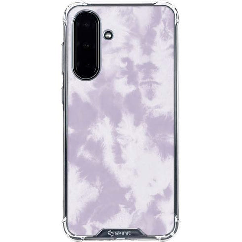 Purple and White Tie Dye Galaxy A36 5G Clear Case