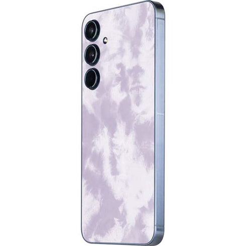 Purple and White Tie Dye Galaxy A55 5G Skin