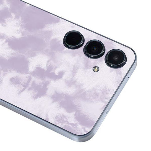 Purple and White Tie Dye Galaxy A55 5G Skin