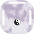 Purple and White Tie Dye Galaxy Buds Live Skin