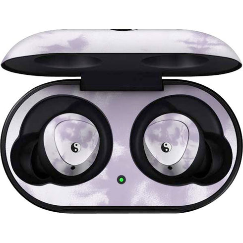 Purple and White Tie Dye Galaxy Buds Skin