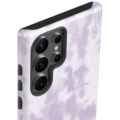 Purple and White Tie Dye Galaxy S23 Ultra Pro Case
