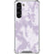 Purple and White Tie Dye Galaxy S24 FE Clear Case