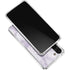 Purple and White Tie Dye Galaxy S24 FE Clear Case