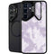 Purple and White Tie Dye Galaxy S25 Kickstand Case
