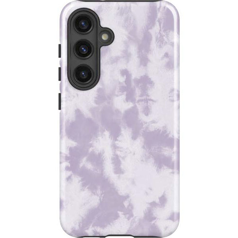 Purple and White Tie Dye Galaxy S25 Plus Impact Case