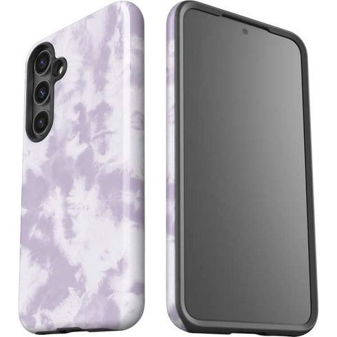Purple and White Tie Dye Galaxy S25 Plus Impact Case