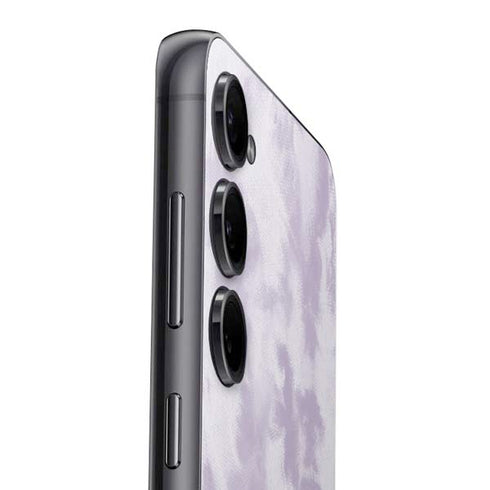 Purple and White Tie Dye Galaxy S25 Plus Skin