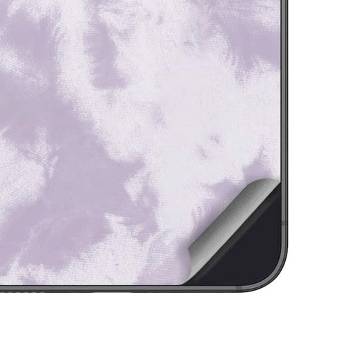 Purple and White Tie Dye Galaxy S25 Plus Skin