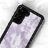 Purple and White Tie Dye Galaxy S24 Plus Waterproof Case