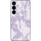 Purple and White Tie Dye Galaxy S24 Skin