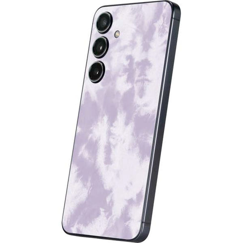 Purple and White Tie Dye Galaxy S24 Skin
