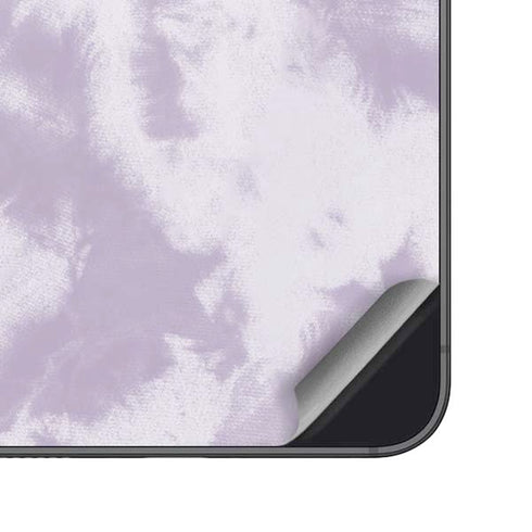 Purple and White Tie Dye Galaxy S24 Skin