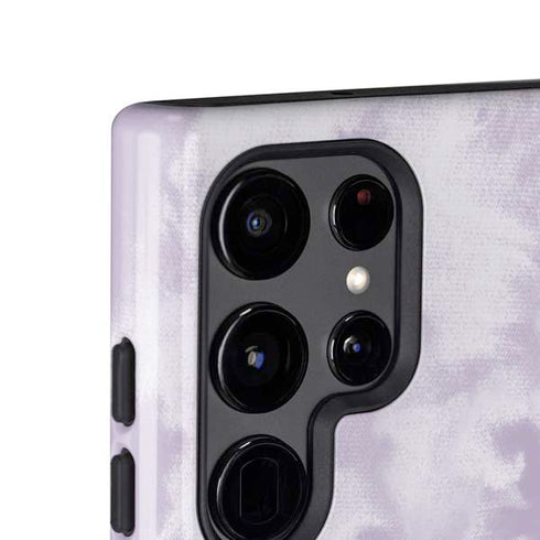 Purple and White Tie Dye Galaxy S25 Ultra Impact Case