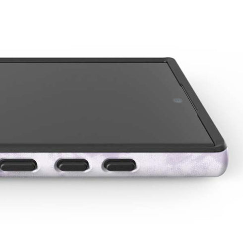 Purple and White Tie Dye Galaxy S25 Ultra Impact Case