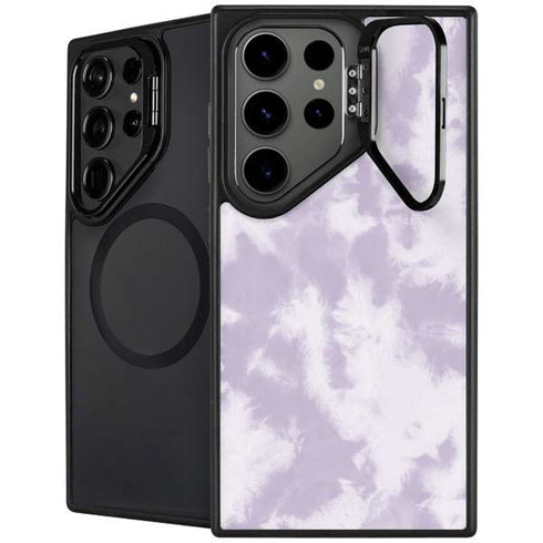 Purple and White Tie Dye Galaxy S25 Ultra Kickstand Case