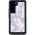 Purple and White Tie Dye Galaxy S24 Waterproof Case
