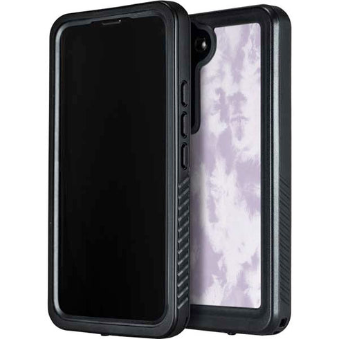 Purple and White Tie Dye Galaxy S24 Waterproof Case