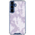 Purple and White Tie Dye Galaxy S25 Clear Case