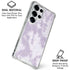Purple and White Tie Dye Galaxy S25 Ultra Clear Case