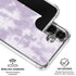 Purple and White Tie Dye Galaxy S26 Clear Case