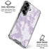 Purple and White Tie Dye Galaxy S26 Clear Case